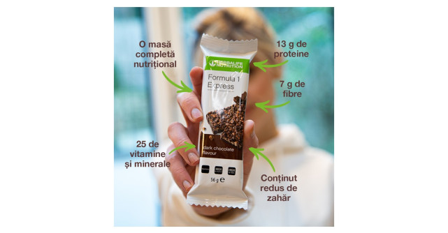 Batoanele F1 Express într-o nouă formulă - o alternativă practică pentru o masă completă din punct de vedere nutrițional 