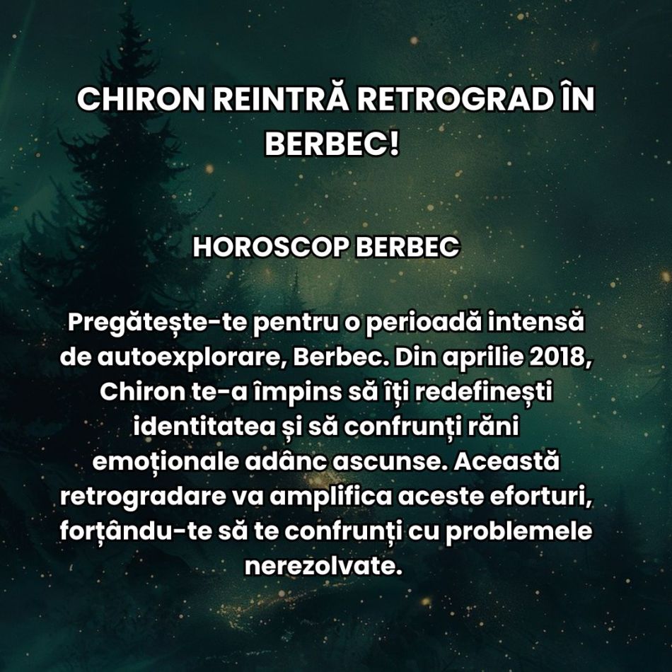 Chiron reintră retrograd în Berbec! Nu părăsește semnul de foc până în 2027! Vindecarea karmică va fi un drum anevoios!