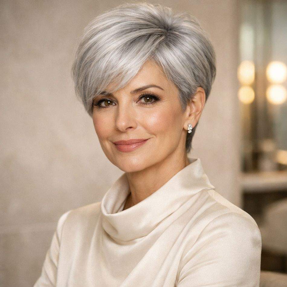 Tunsori pentru femei 50–60 de ani: recomandări pentru volum, eleganță și păr alb îngrijit + 5 tunsori foarte apreciate
