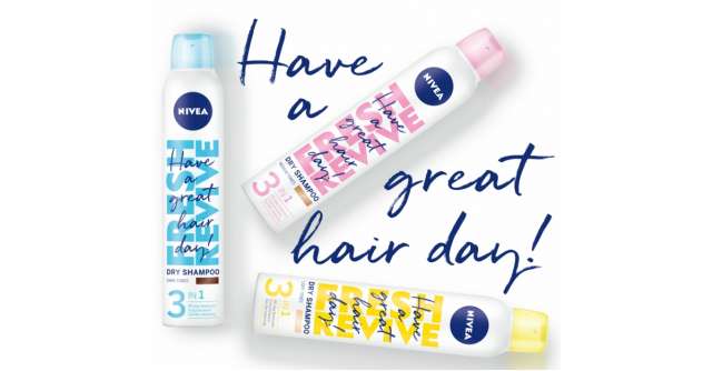 Bucură-te de un păr fresh în fiecare zi, cu noile șampoane uscate NIVEA Fresh Revive