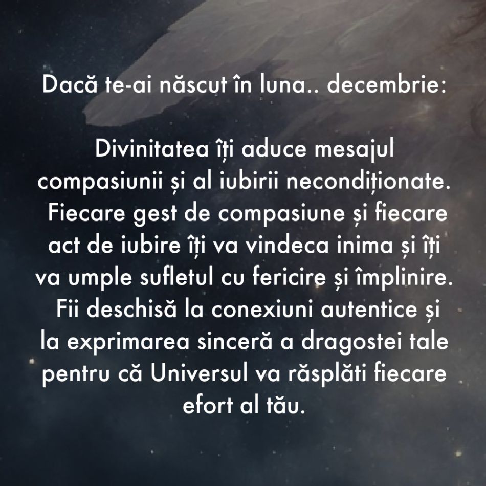 Spune-mi în ce lună te-ai născut pentru a afla mesajul Divinității pentru tine în acest an