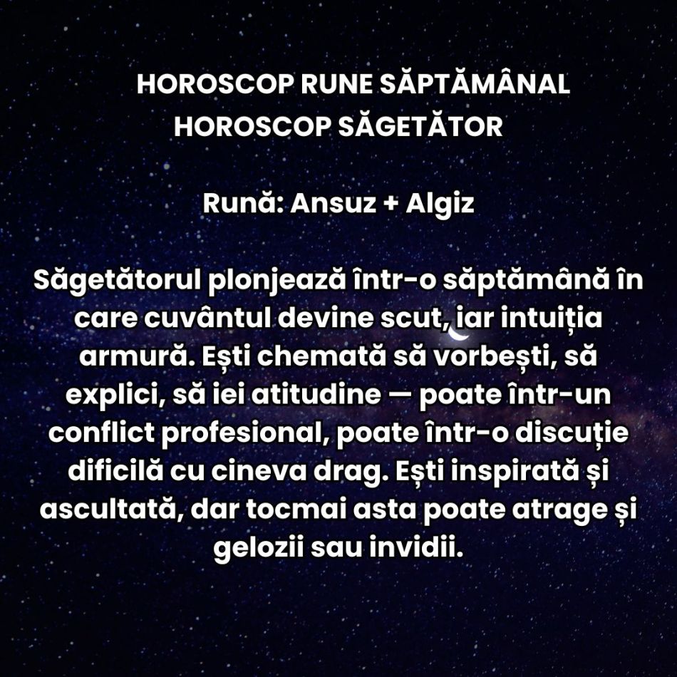 Horoscop Rune săptămâna 21-27 iulie 2025: Simțim cum inima vrea una, iar mintea alta. Se pot naște scântei dureroase.