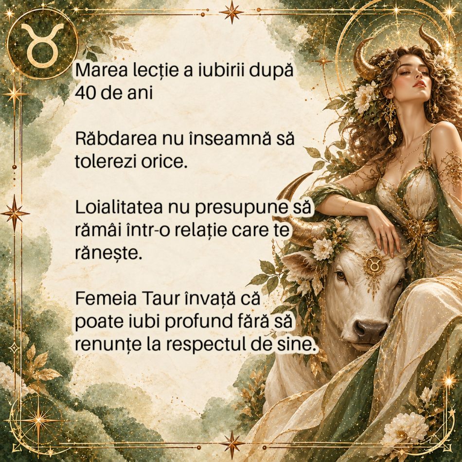 Femeia Taur după 40 de ani: cum iubește și ce nu mai acceptă într-o relație