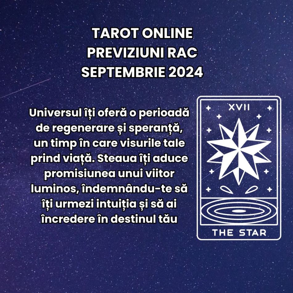Tarot online: Previziunile Universului în luna septembrie pentru zodia ta