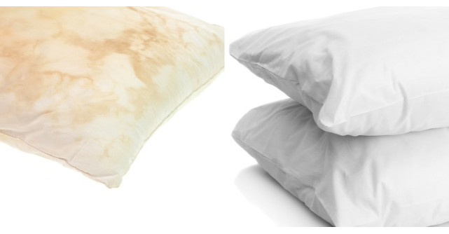 Cel mai SIMPLU truc pentru spalarea si albirea pernelor ingalbenite