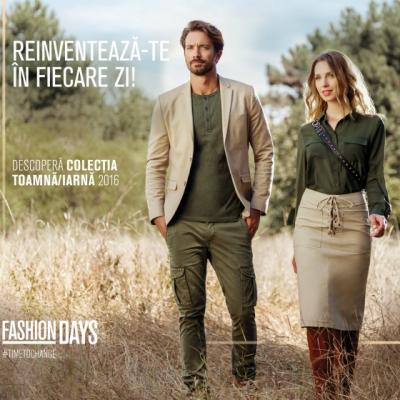 Reinventeaza-te in fiecare zi cu Fashion Days: campania de lansare a sezonului  Toamna - Iarna 2016