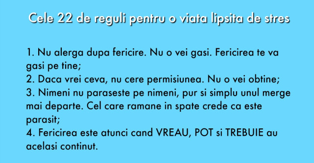 Cele 22 de reguli pentru o viață lipsită de stres direct de la liderul psihiatriei mondiale