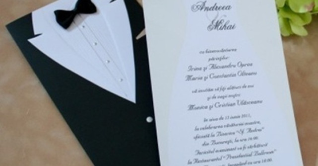 25 de invitatii de nunta personalizate 