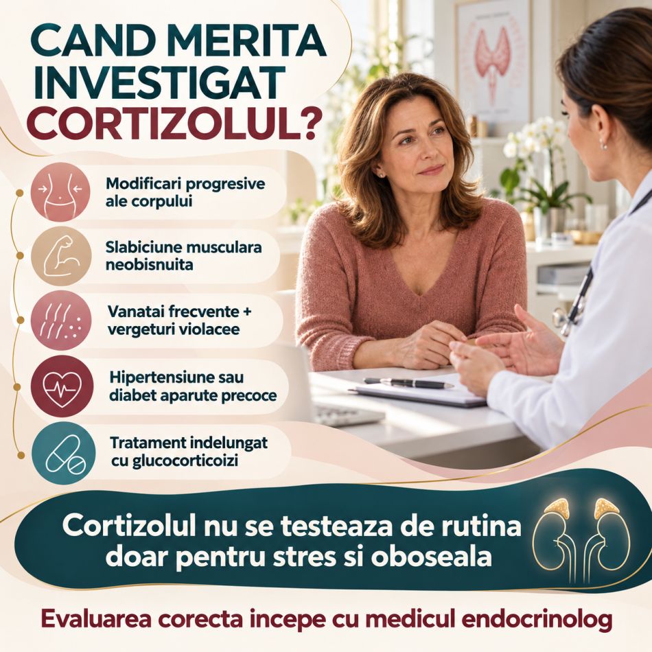 Cortizol prea mare: simptome, analize și mituri despre hormonul stresului