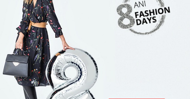 Fashion Days aniverseaza 8 ani in Romania, cu reduceri de pana la 70% la sute de mii de produse
