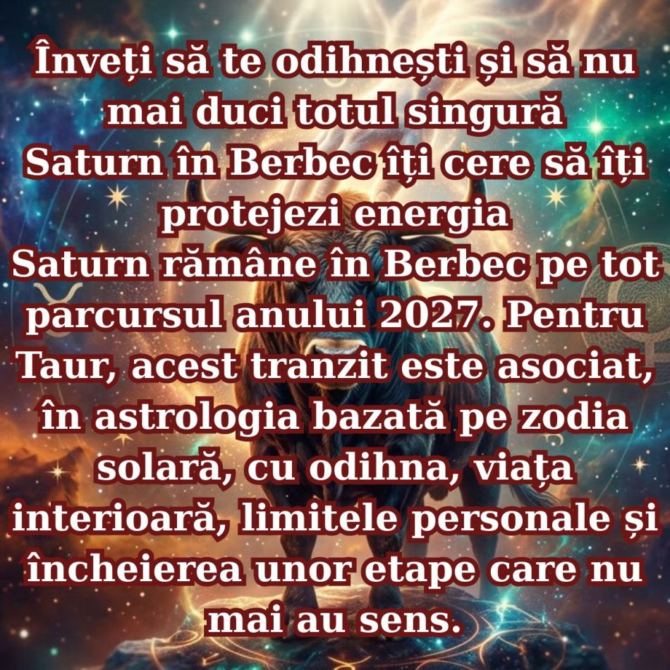 Horoscop Taur: 7 schimbări concrete care te așteaptă în 2027
