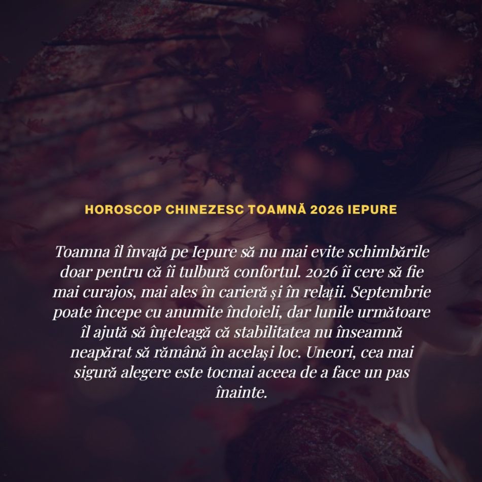 Horoscop chinezesc de toamnă 2026: Se schimbă foaia! Unele zodii chinezești se îndrăgostesc, altele dau de banii mult asteptați!