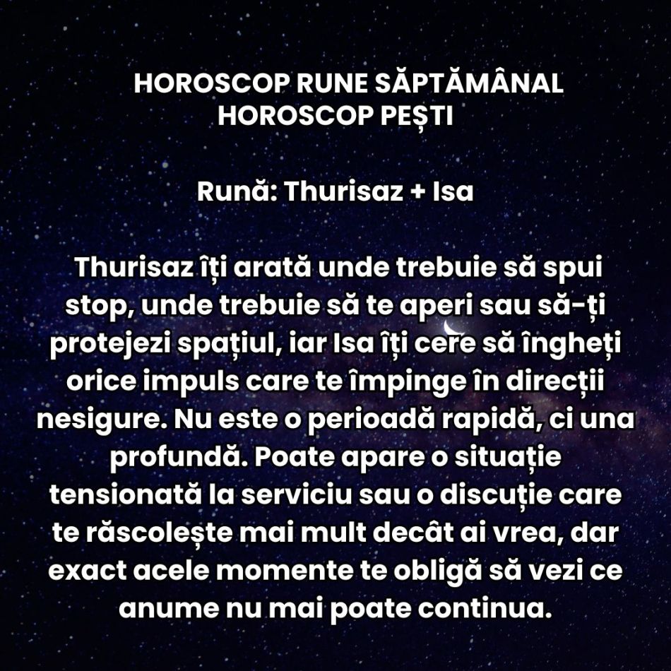 Horoscop Rune săptămâna 29 dec-4 ian 2026: Luna Plină în Rac ne alină oboseala și ne oferă resursele pentru an plin de reușite