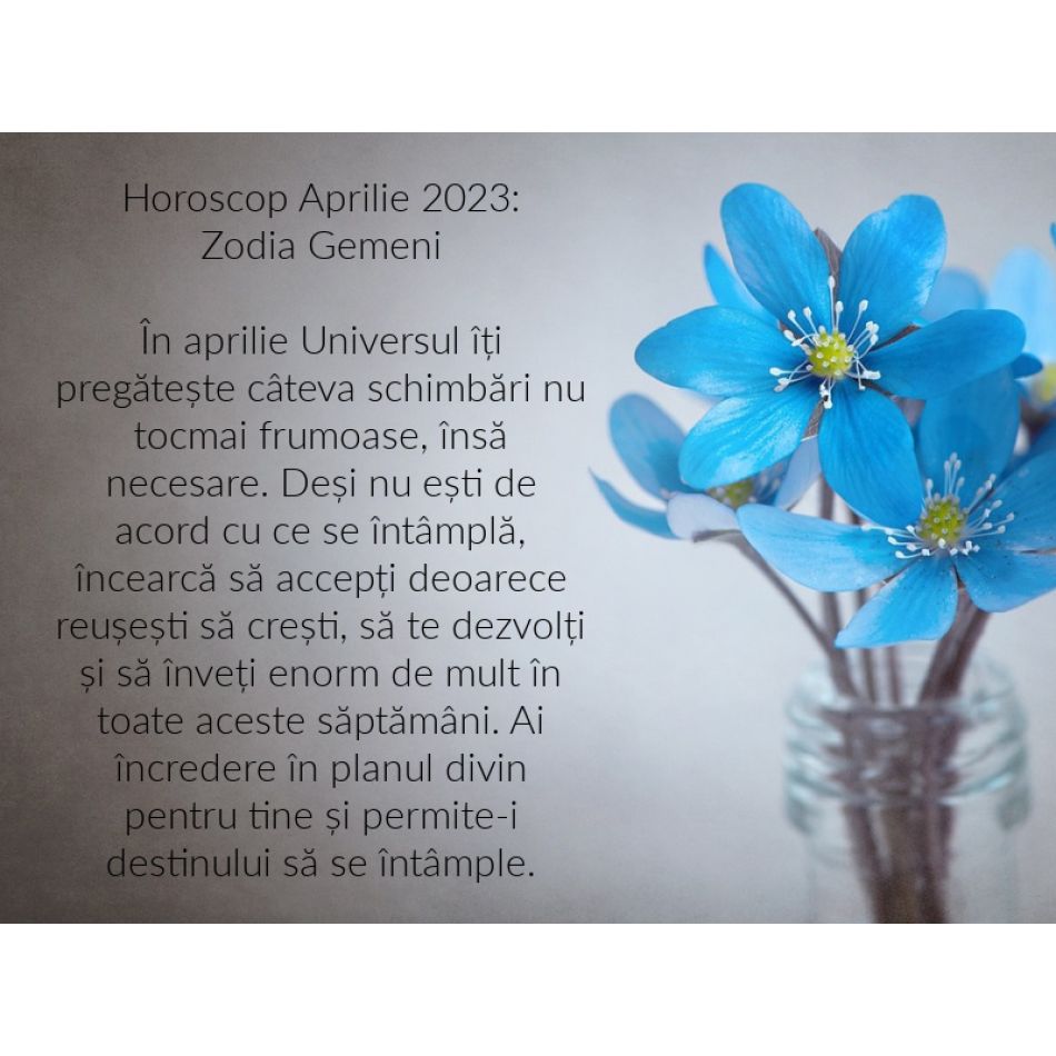 Horoscop aprilie 2023. A doua lună a primăverii vindecă sufletele de suferința trecutului