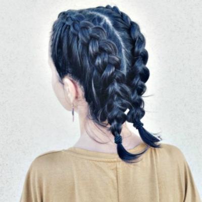 Cum sa faci doua cozi impletite (pe orice lungime de par)?