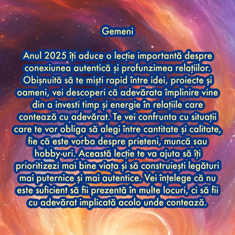 Cea mai importantă lecție pe care o vei învăța în 2025 în funcție de zodia în care te-ai născut