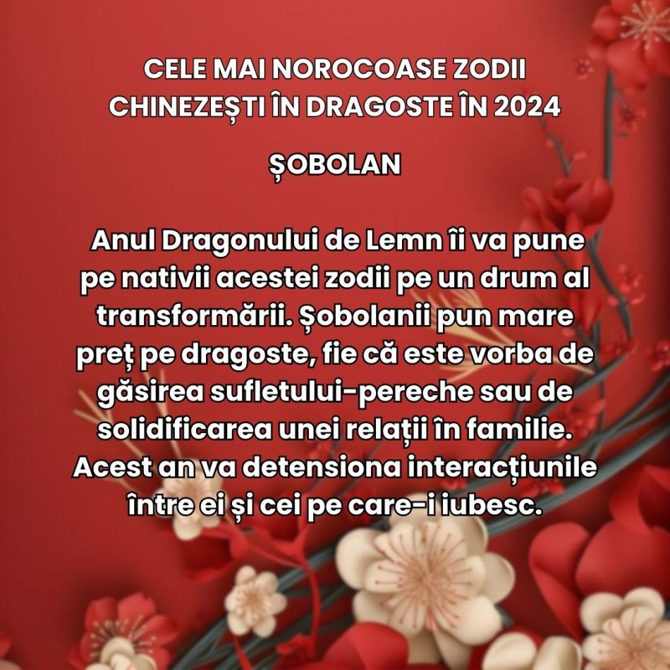 Horoscop Anul Dragonului de Lemn: Cele mai norocoase zodii chinezești în dragoste în 2024