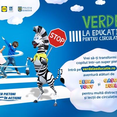 Campania nationala de educatie rutiera, „Verde la educatie pentru circulatie”, lansata de Lidl Romania in 2013 se muta online