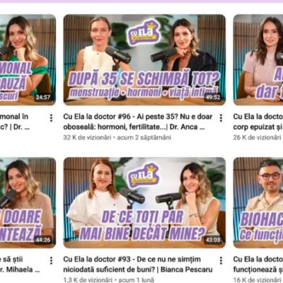 Sănătatea, în topul preferințelor online: Ela Crăciun încheie sezonul podcastului cu peste 13 milioane de vizualizări