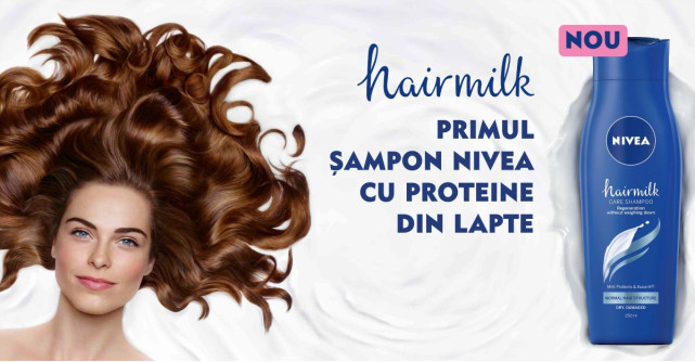 Incearca Hairmilk, primul sampon NIVEA cu proteine din lapte