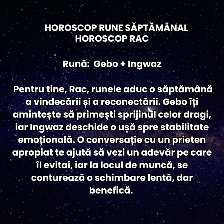 Horoscop Rune săptămâna 17-23 noiembrie: Trecem printr-o perioadă încărcată care ne pune răbdarea și inima la mari încercări
