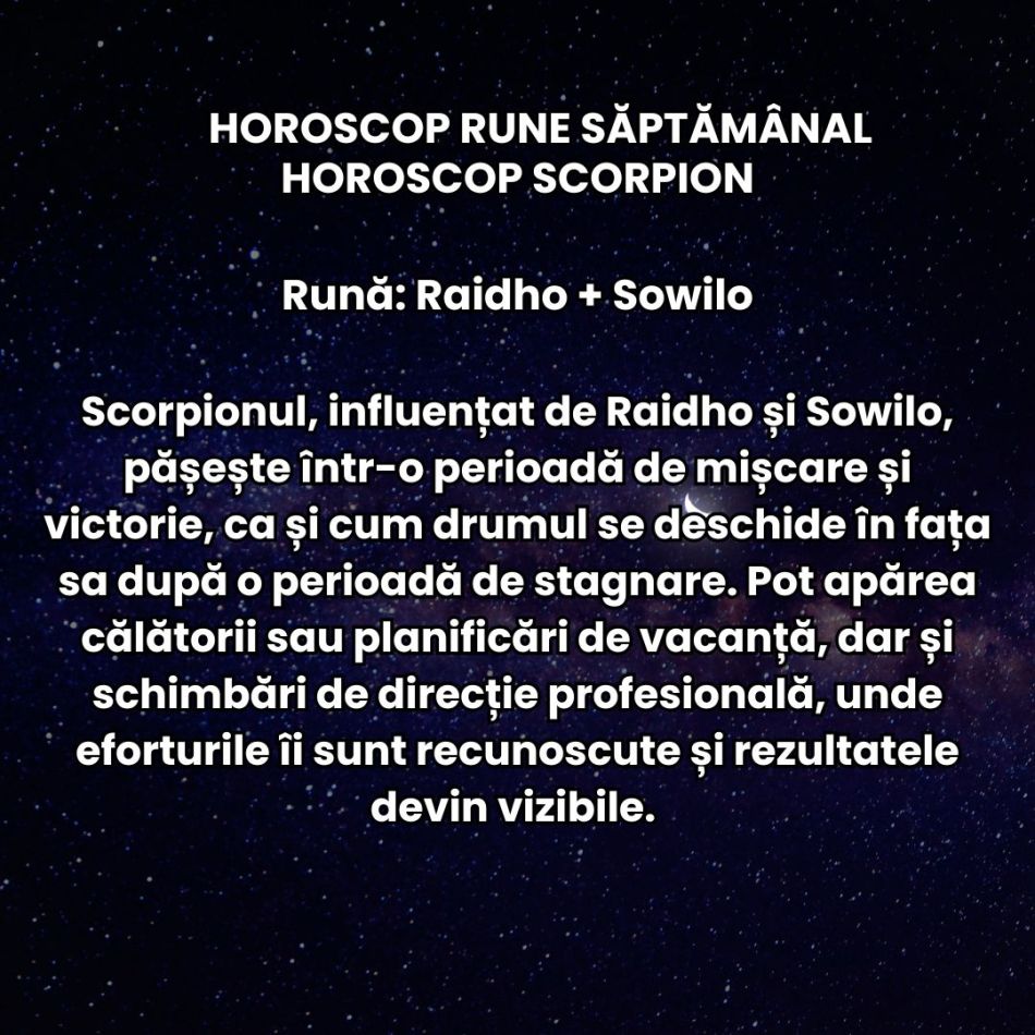 Horoscop Rune săptămâna 3-9 noiembrie 2025: Seducția plutește în aer! Suntem mai carismatici și mai atenți la emoțiile din jur
