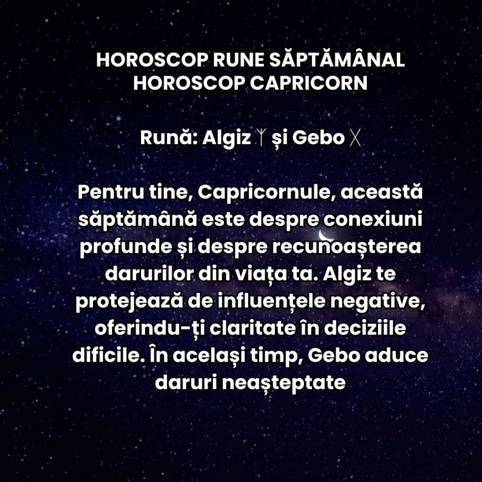 Horoscop Rune săptămâna 16-22 decembrie 2024: Mesajul Runelor cu ocazia Solstițiului de Iarnă