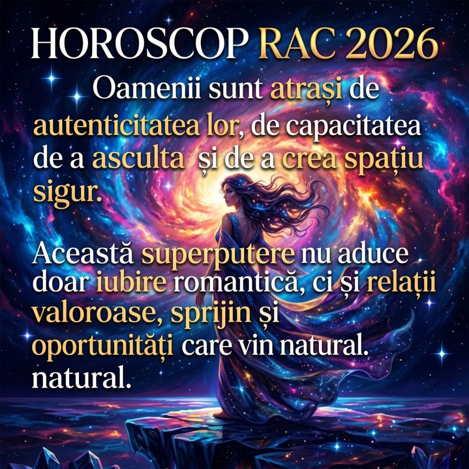 Cele 10 superputeri ale zodiei Rac în 2026. Jupiter, Marele Benefic, le împlinește dorințele