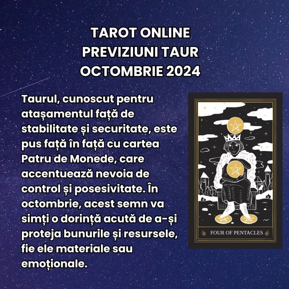 Tarot online: Previziunile Universului în luna octombrie 2024 pentru zodia ta! Încotro te îndeamnă cărțile?