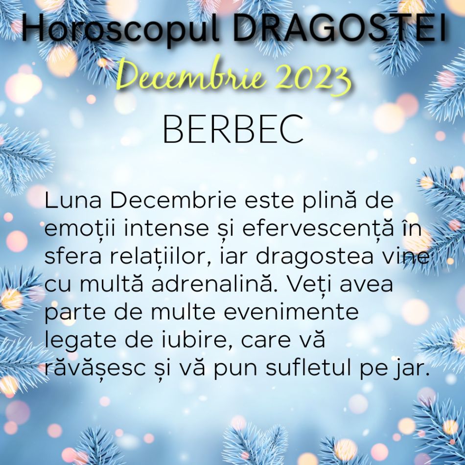 Horoscopul Dragostei Decembrie 2023: o lună MAGICĂ pentru iubire și împlinirea dorințelor