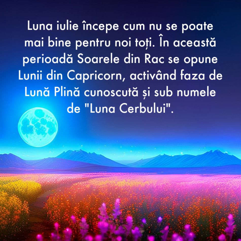 Super Luna Plină în Capricorn de pe 3 iulie are puterea a 100 de luni. Divinitatea lucrează prin noi