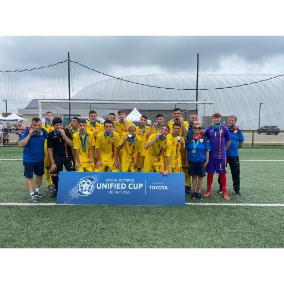 Locul II pentru echipa de Fotbal Special Olympics România la Cupa de Fotbal Unificat Special Olympics, Detroit 2022