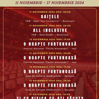 ProTicket propune o călătorie teatrală prin marile orașe ale României