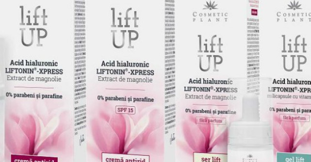 Cosmetic Plant lanseaza LiftUp, o noua gama cu 5 produse ce au la baza un cocktail special de lifting