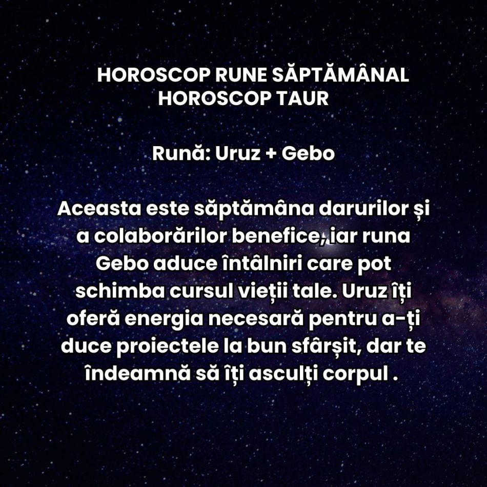 Horoscop Rune săptămâna 3-9 februarie 2025: Simbolurile sacre aduc motivație, pornim cu energii noi datorită lui Venus în Berbec
