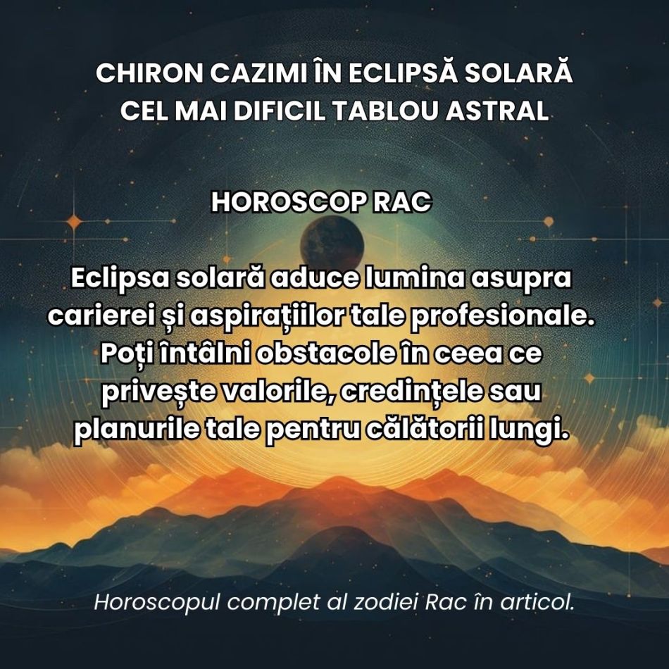 Chiron Cazimi în Eclipsă Solară. Energiile înflăcărate ale Berbecului ancestral ne provoacă în cel mai dificil tablou astral