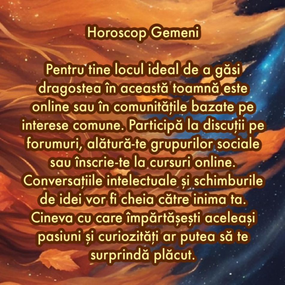 Horoscop: Unde găsești dragostea în toamna anului 2024 în funcție de zodia ta?