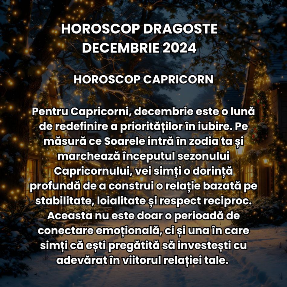 Horoscop Dragoste decembrie 2024: La final de an, ceața se ridică, iar adevărul din spatele relațiilor noastre este dezvăluit