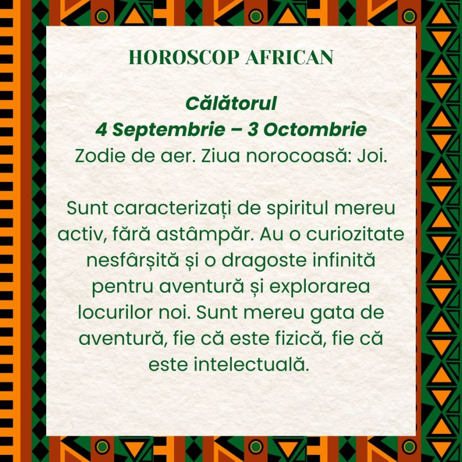 Horoscop African. Puterea Ancestrală a fiecărei zodii