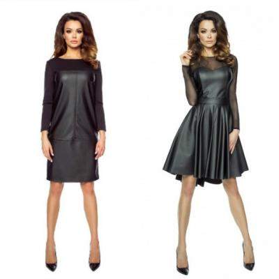 Rochia din piele eco - cum o purtam in 2017