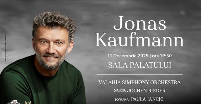 Tenorul Jonas Kaufmann, una dintre cele mai importante voci ale operei contemporane, concertează pentru prima dată în România,  