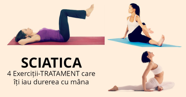 SCIATICA: 4 Exercitii-TRATAMENT care iti iau durerea cu mana