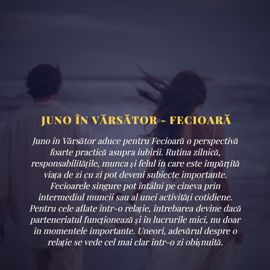 Juno în Vărsător până în ianuarie 2027: Marea încercare a iubirii. Relațiile ajung într-un punct fără întoarcere