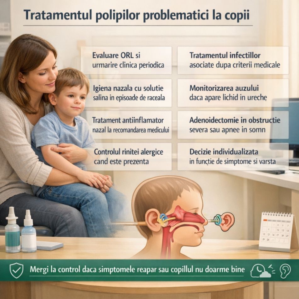 Polipii la copii: când sunt normali și când nu, care sunt simptomele, tratamentul și când este necesară 