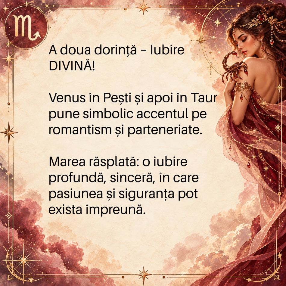 Scorpion 2027: Universul îi întoarce o datorie KARMICĂ! 3 mari dorințe pe care destinul le poate împlini