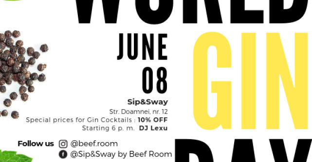 World GIN day la Sip&Sway