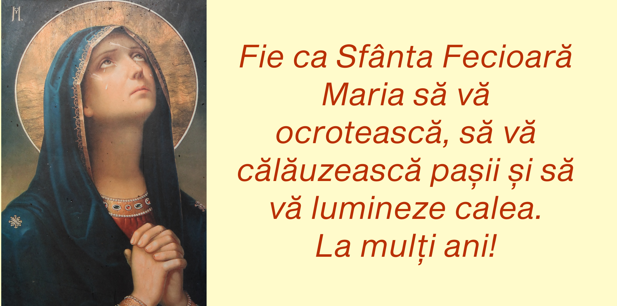   Felicitari creștine de Sfânta Maria