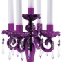 Candle Holder Klunker Purple 5 Arm 