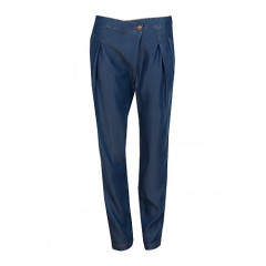 Pantaloni denim din bumbac model 2598