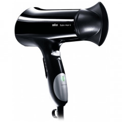 Uscator de par Braun Satin Hair HD 510, Putere 1900 W, 3 setari de temperatura, 2 trepte de viteza, Cablu 2 metri, (Negru)